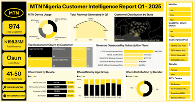 MTN Nigeria Customer Intelligence Report Q1 2025: Unveiling Trends and Strategies